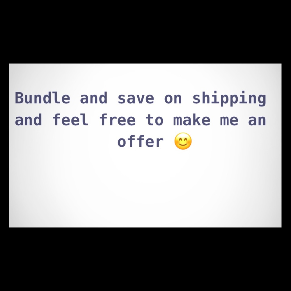 Bundle items to save on shipping, offers welcome!